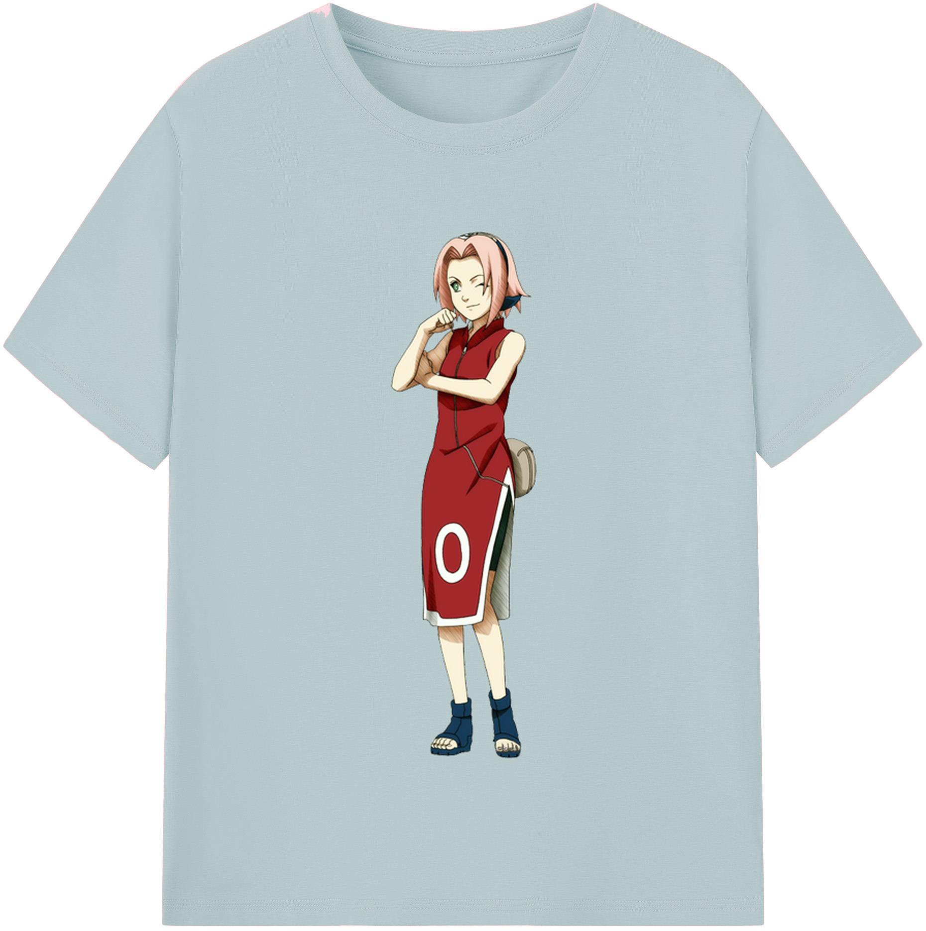 （画像用） NARUTO -ナルト- 春野サクラ Haruno Sakura 綿100％半袖Tシャツ（フロントプリント）